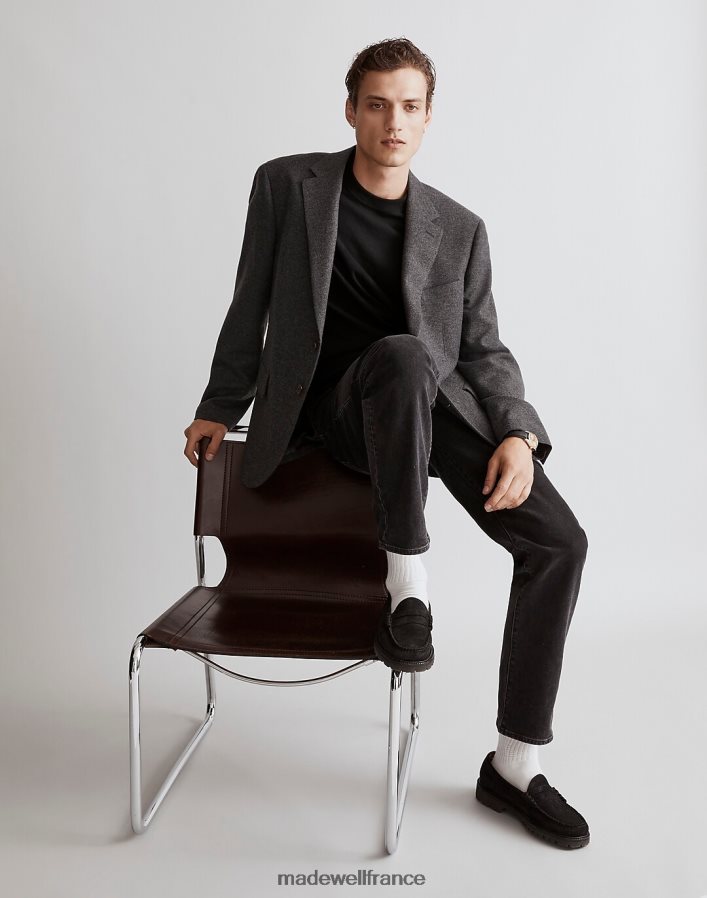 vêtements fr Madewell Hommes le blazer à deux boutons roebling en tissu italien encre DX8828109