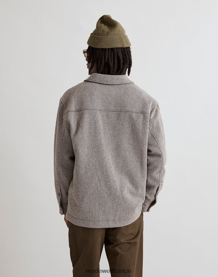 vêtements fr Madewell Hommes tissu italien pour chemise et veste gris DX8828122