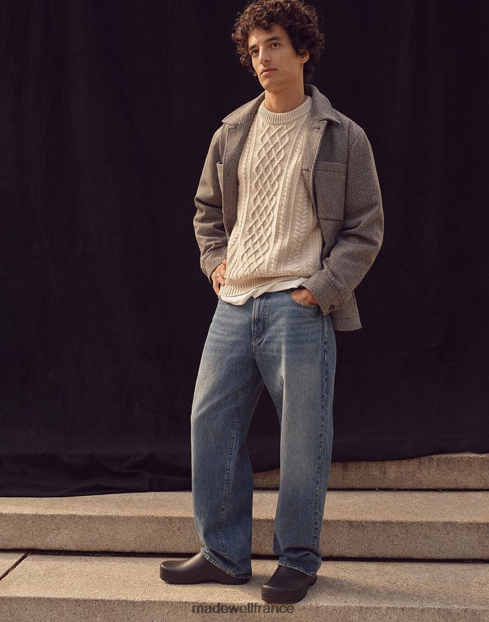 vêtements fr Madewell Hommes tissu italien pour chemise et veste gris DX8828122