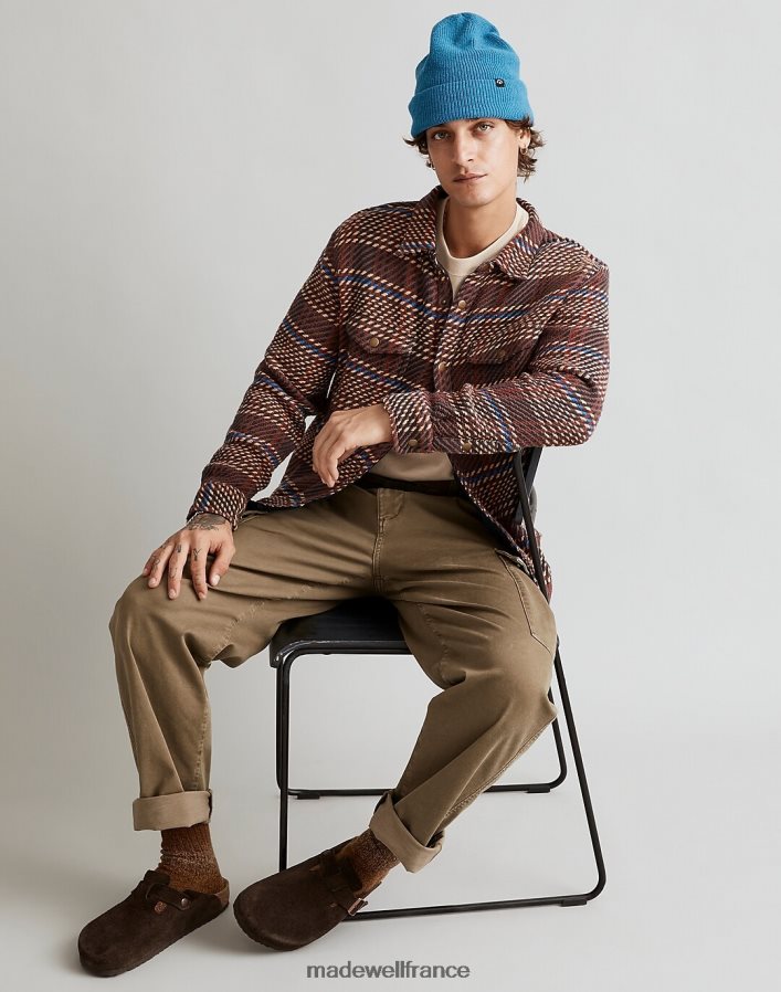 vêtements fr Madewell Hommes veste-chemise à bouton-pression cordonnet Corridor brun DX8828436