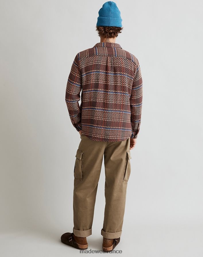 vêtements fr Madewell Hommes veste-chemise à bouton-pression cordonnet Corridor brun DX8828436