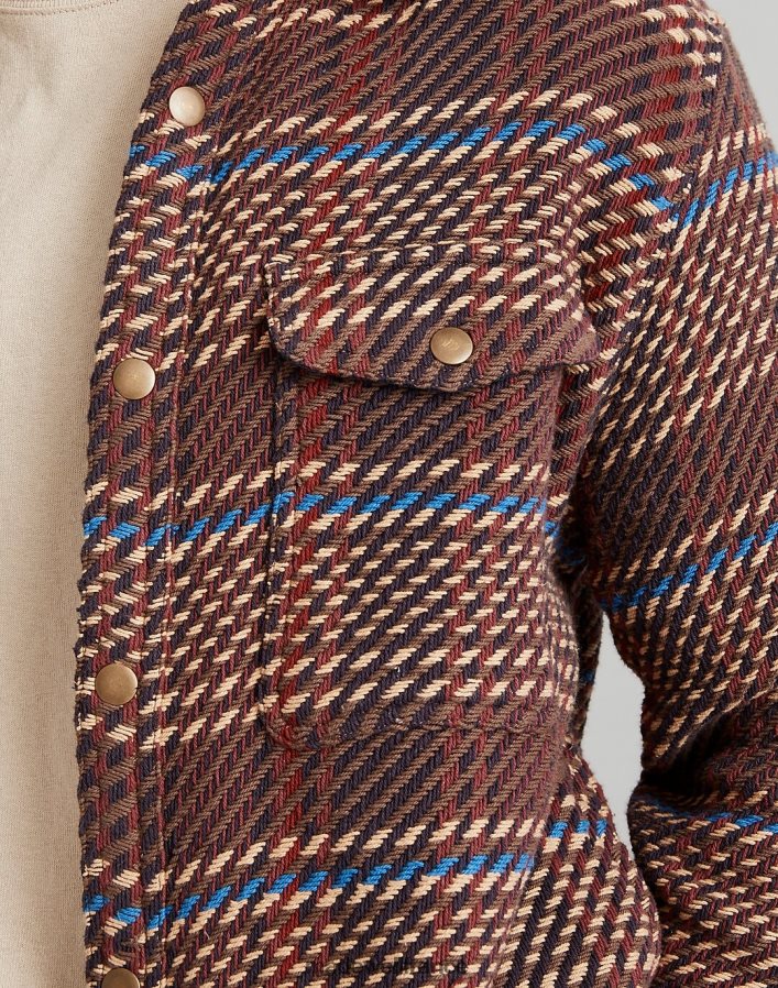 vêtements fr Madewell Hommes veste-chemise à bouton-pression cordonnet Corridor brun DX8828436