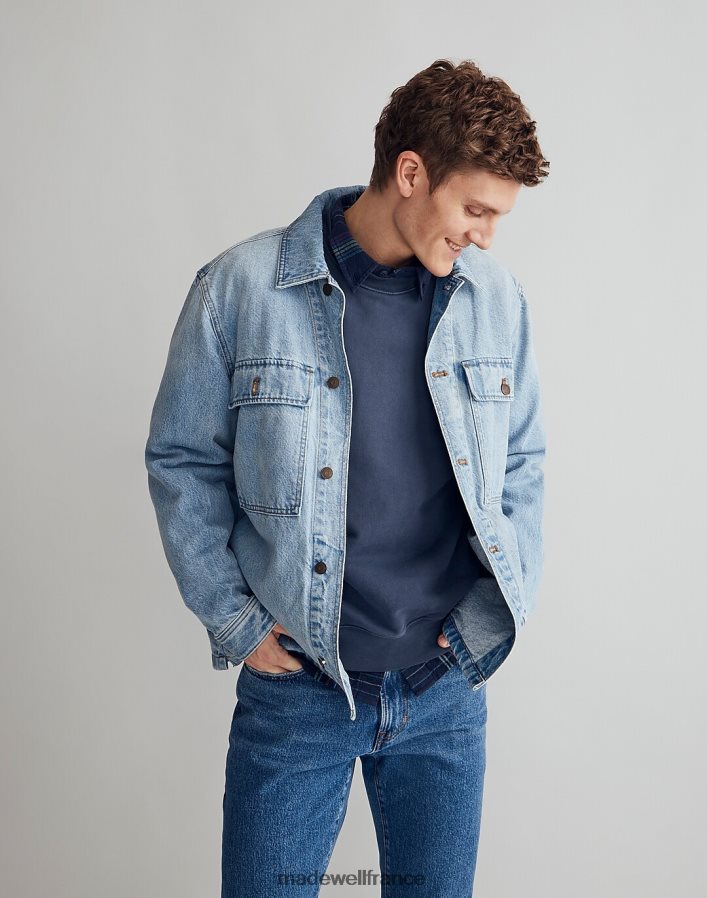 vêtements fr Madewell Hommes veste-chemise en jean lavage de Highbury DX8828112