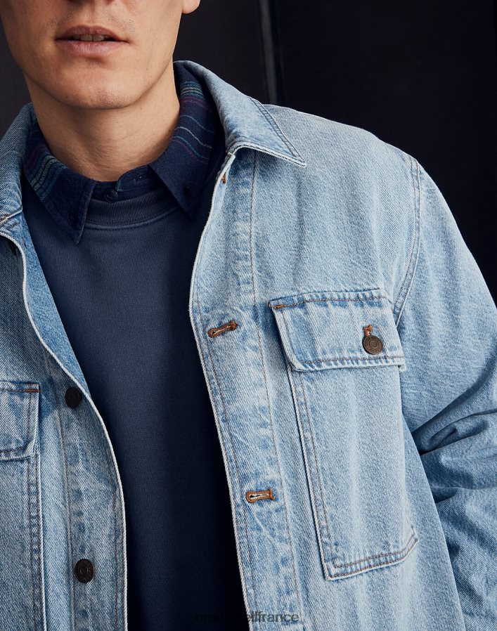 vêtements fr Madewell Hommes veste-chemise en jean lavage de Highbury DX8828112