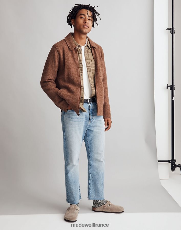 vêtements fr Madewell Hommes veste de corvée en laine bouillie le crépuscule DX8828104