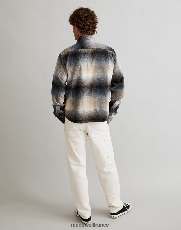 vêtements fr Madewell Hommes veste kingston à carreaux ombrés couloir brun DX8828435