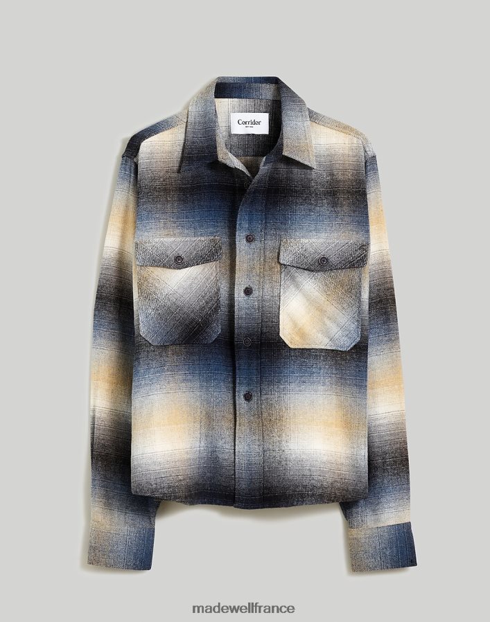vêtements fr Madewell Hommes veste kingston à carreaux ombrés couloir brun DX8828435