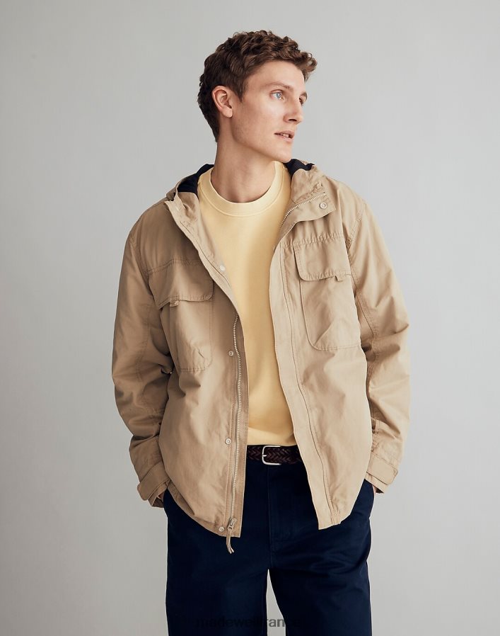 vêtements fr Madewell Hommes veste utilitaire à capuche bois flotté DX8828114