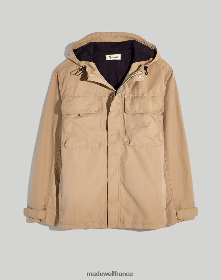 vêtements fr Madewell Hommes veste utilitaire à capuche bois flotté DX8828114