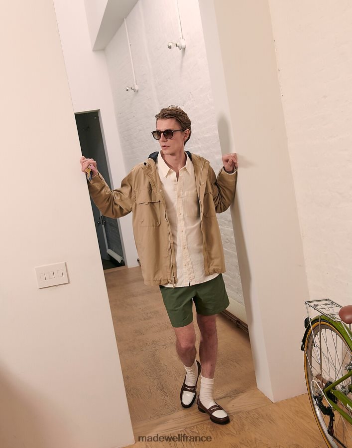 vêtements fr Madewell Hommes veste utilitaire à capuche bois flotté DX8828114